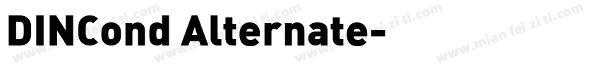 DINCond Alternate字体转换